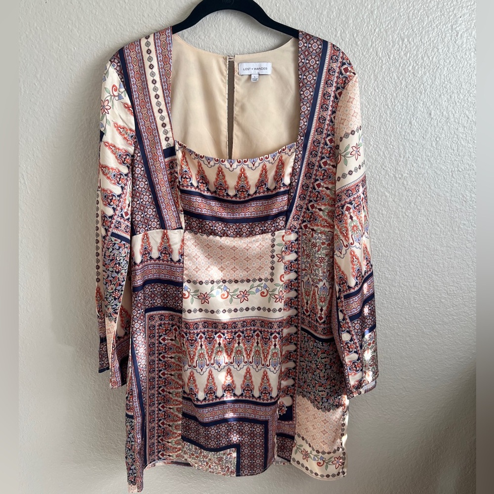 Lost + Wander Multicolor Patterned Dress